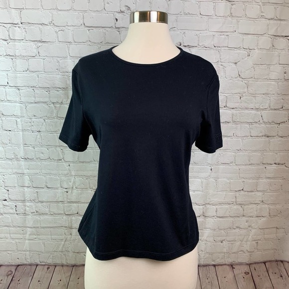 St. John Sport Essentials Black T-Shirt Size P - Picture 1 of 5